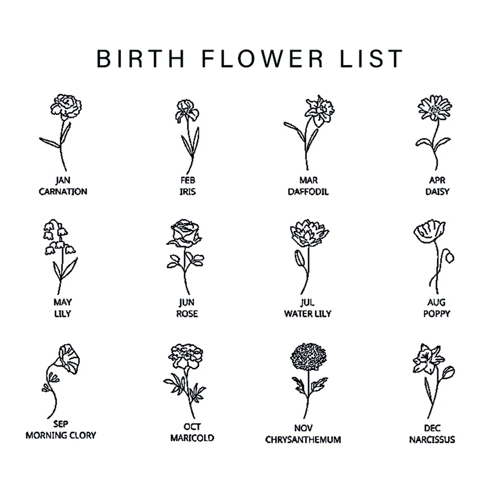مخصص شهر الميلاد زهرة قلادة شخ - مراجعة Birth Flower Necklace وسعره