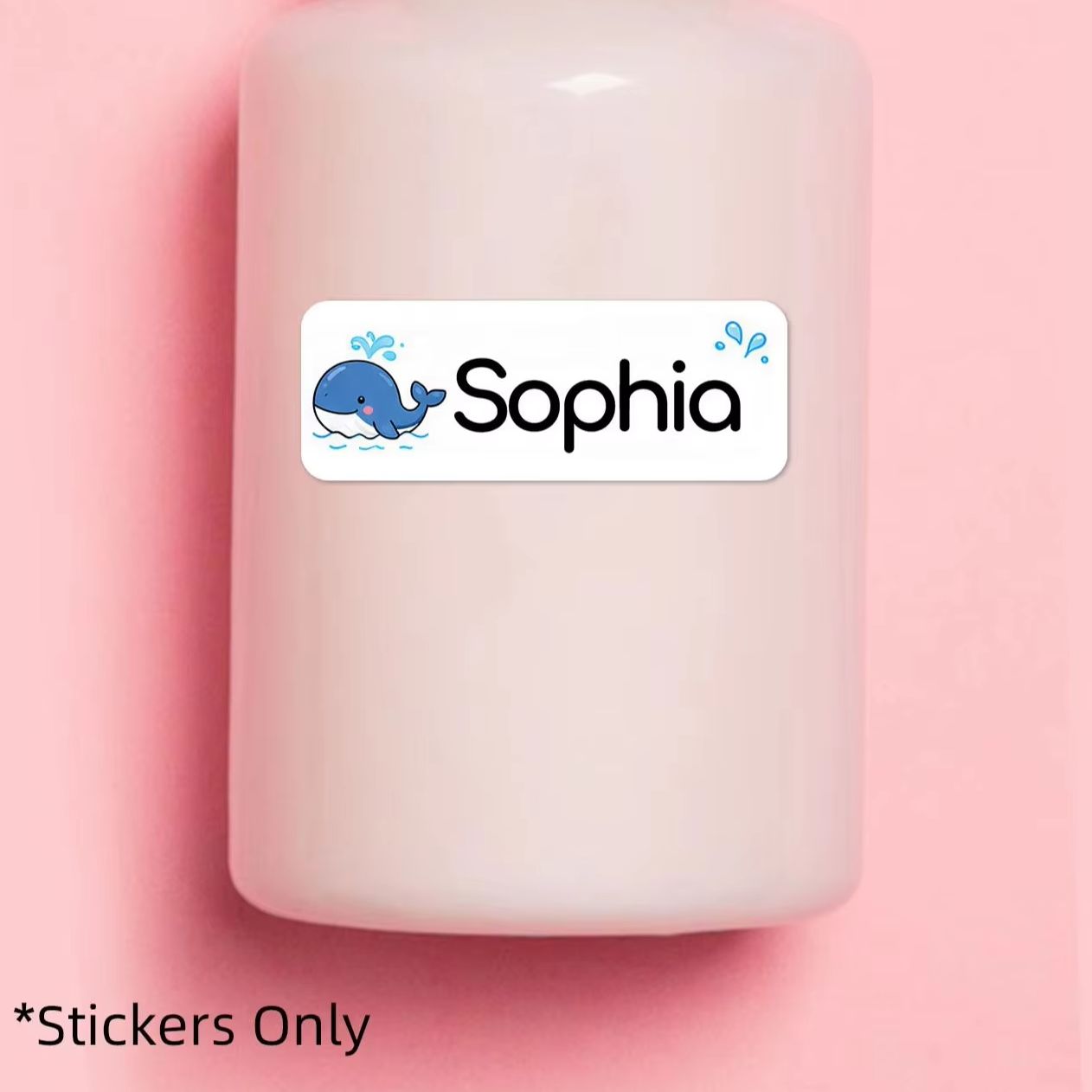 1-500 قطعة ملصقات أسماء كرتوني - مراجعة Personalised Candle Label وسعره